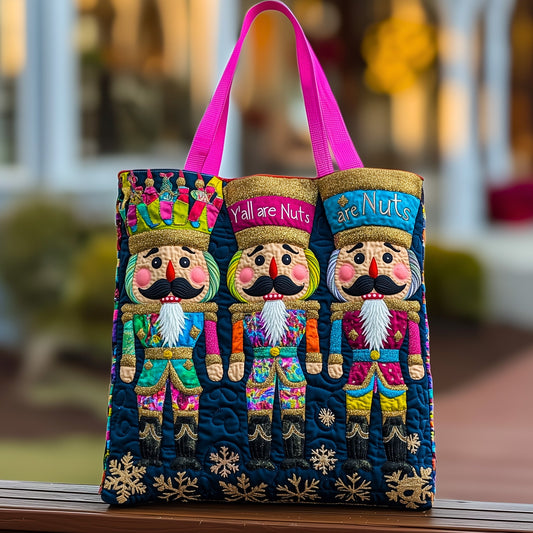Festive Nutcracker Quilted Tote Bag GFTOHD10503