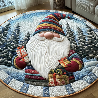 Winter Gnomes Quilted Round Mat GFTOHD10512