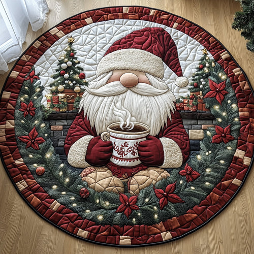 Winter Gnomes Quilted Round Mat GFTOHD10521