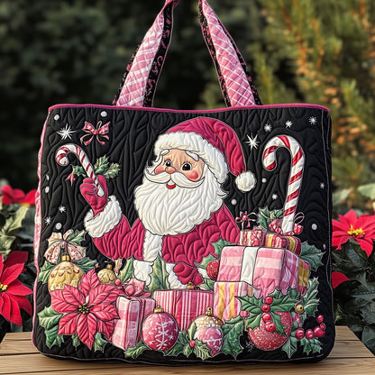 Joyful Santa Quilted Tote Bag GFTOHD10524