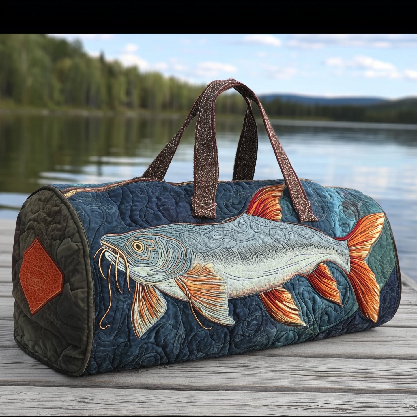 Catfish Quilted Duffle Bag GFTOHD10578