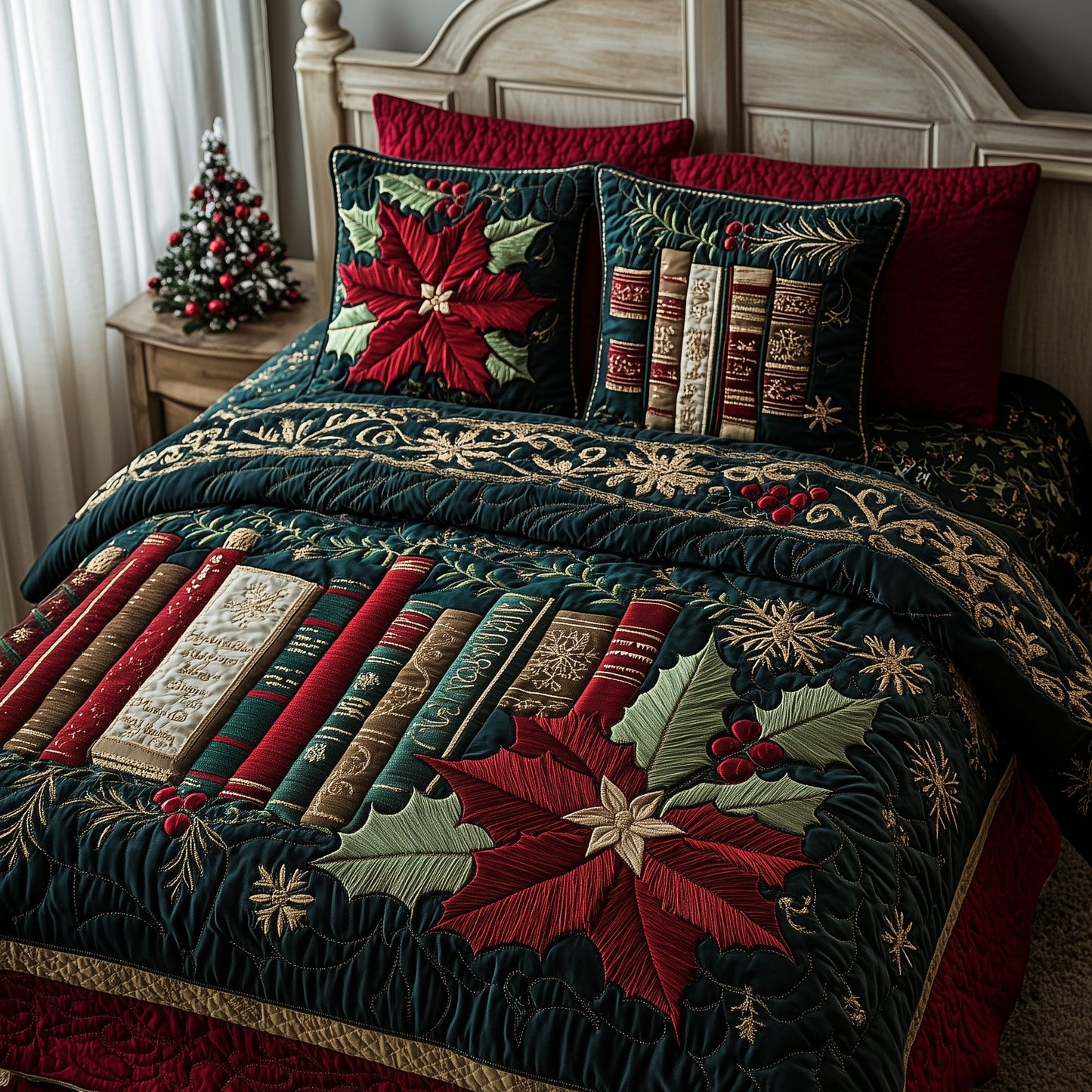 Festive Bookish Duvet Cover Set GFTOHD10589