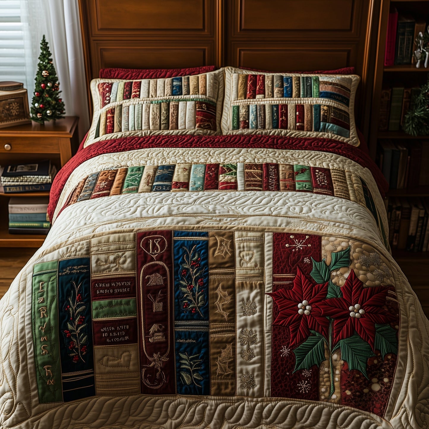 Festive Bookish Duvet Cover Set GFTOHD10590