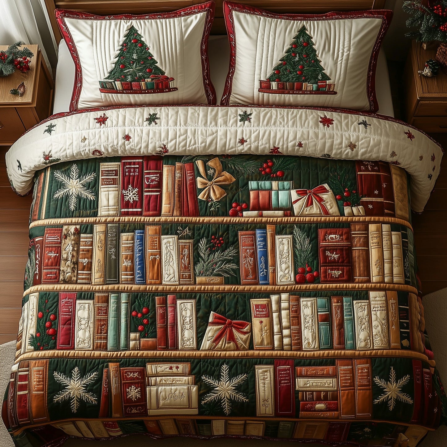 Festive Bookish Duvet Cover Set GFTOHD10592