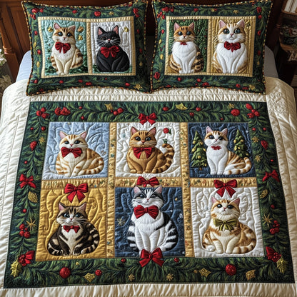 Christmas Cat Duvet Cover Set GFTOHD10596