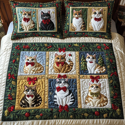 Christmas Cat Duvet Cover Set GFTOHD10596