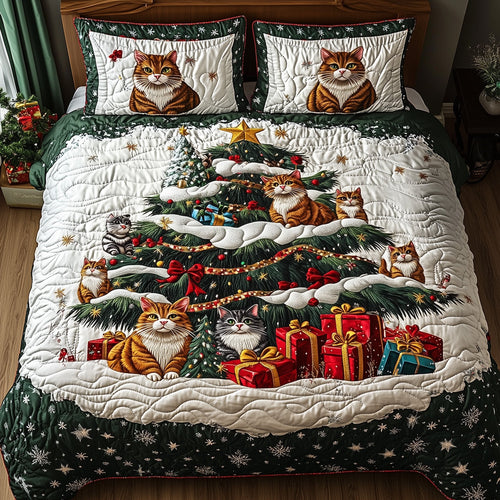 Christmas Cat Duvet Cover Set GFTOHD10598