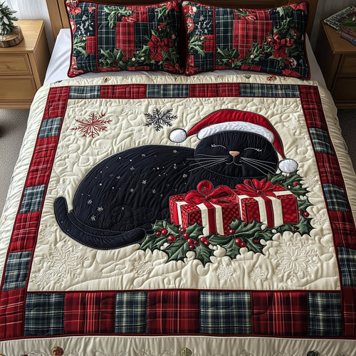 Christmas Cat Duvet Cover Set GFTOHD10601