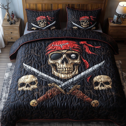 Pirate Skull Duvet Cover Set GFTOHD10607