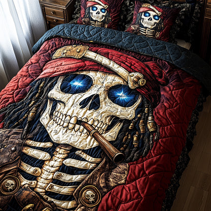Pirate Skull Duvet Cover Set GFTOHD10609