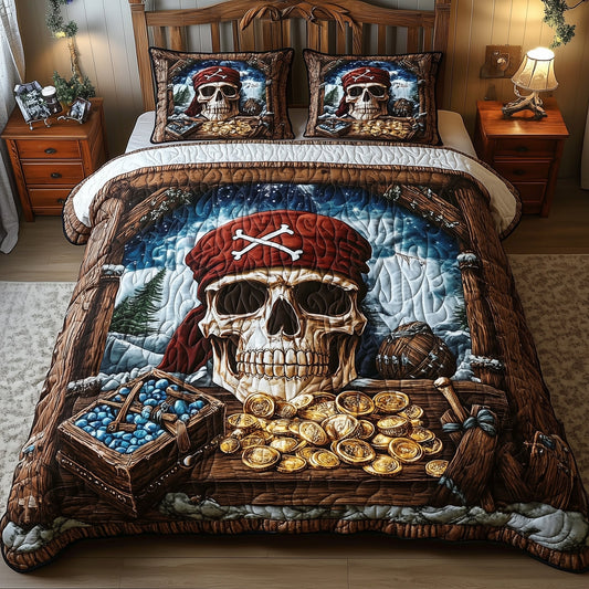 Pirate Skull Duvet Cover Set GFTOHD10613