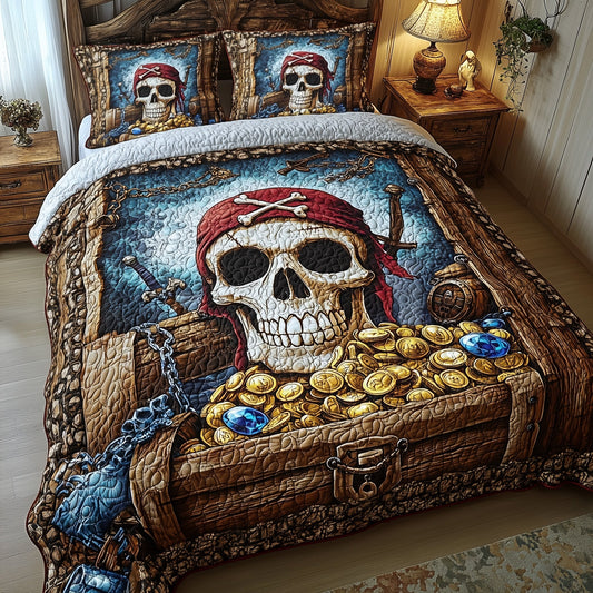 Pirate Skull Duvet Cover Set GFTOHD10614