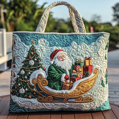 Joyful Santa Quilted Tote Bag GFTOHD10670