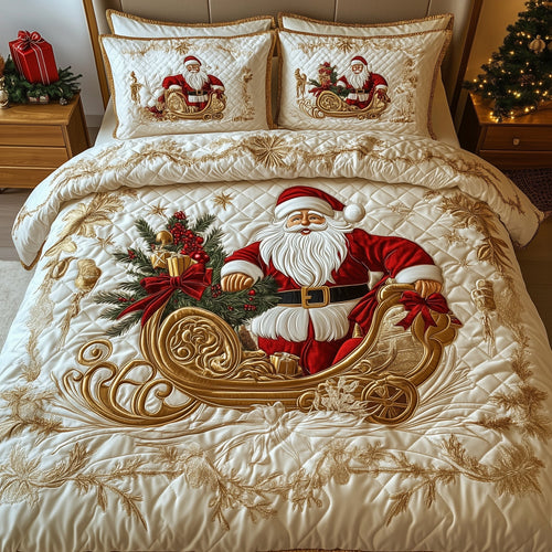 Festive Santa Duvet Cover Set GFTOHD10687