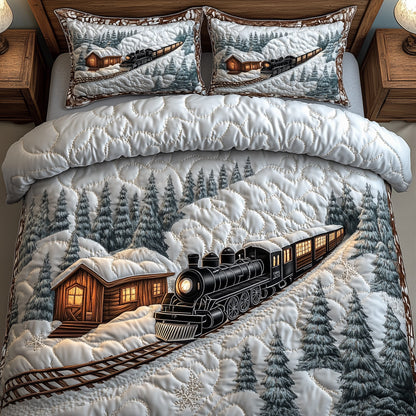 Winter Train Duvet Cover Set GFTOHD10740