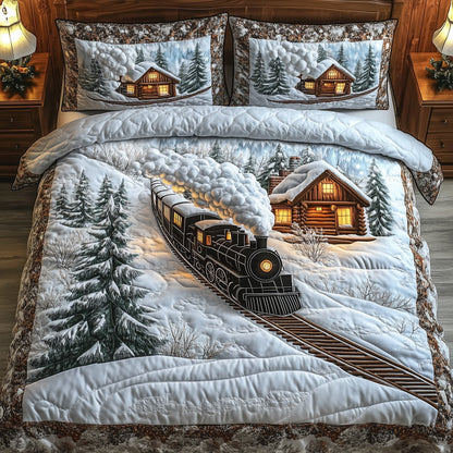 Winter Train Duvet Cover Set GFTOHD10741