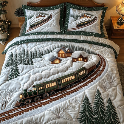 Winter Train Duvet Cover Set GFTOHD10742