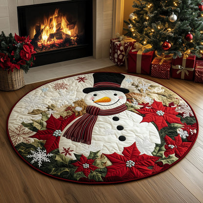 Winter Snowman Quilted Round Mat GFTOHD10763