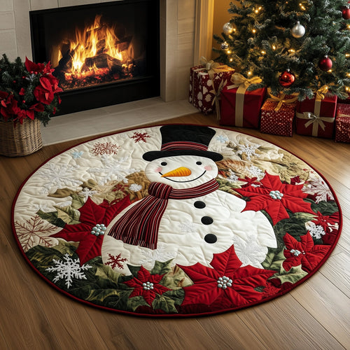 Winter Snowman Quilted Round Mat GFTOHD10763