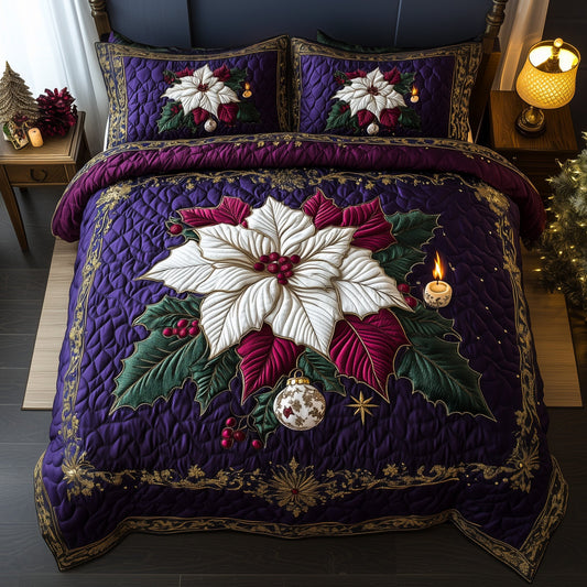 Poinsettia Charm Duvet Cover Set GFTOHD10773