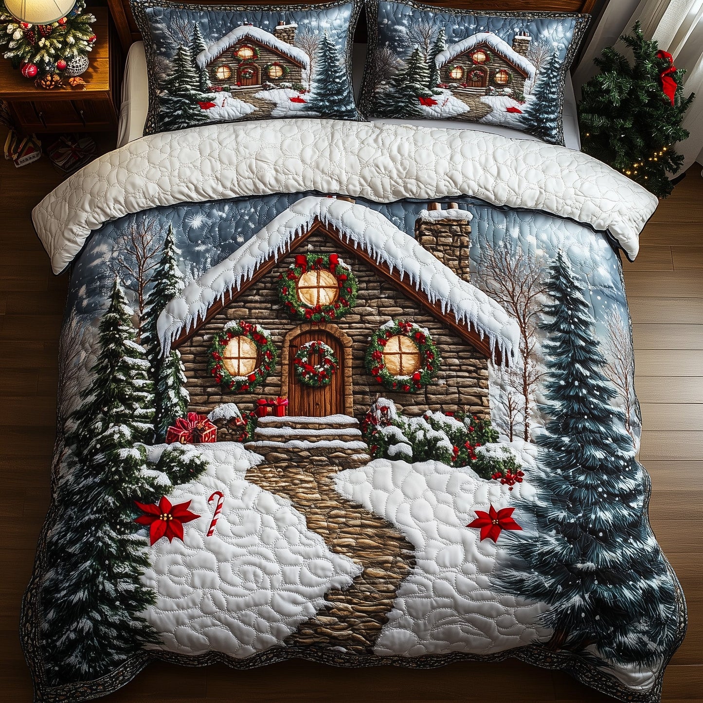 Snow Cabin Duvet Cover Set GFTOHD10803