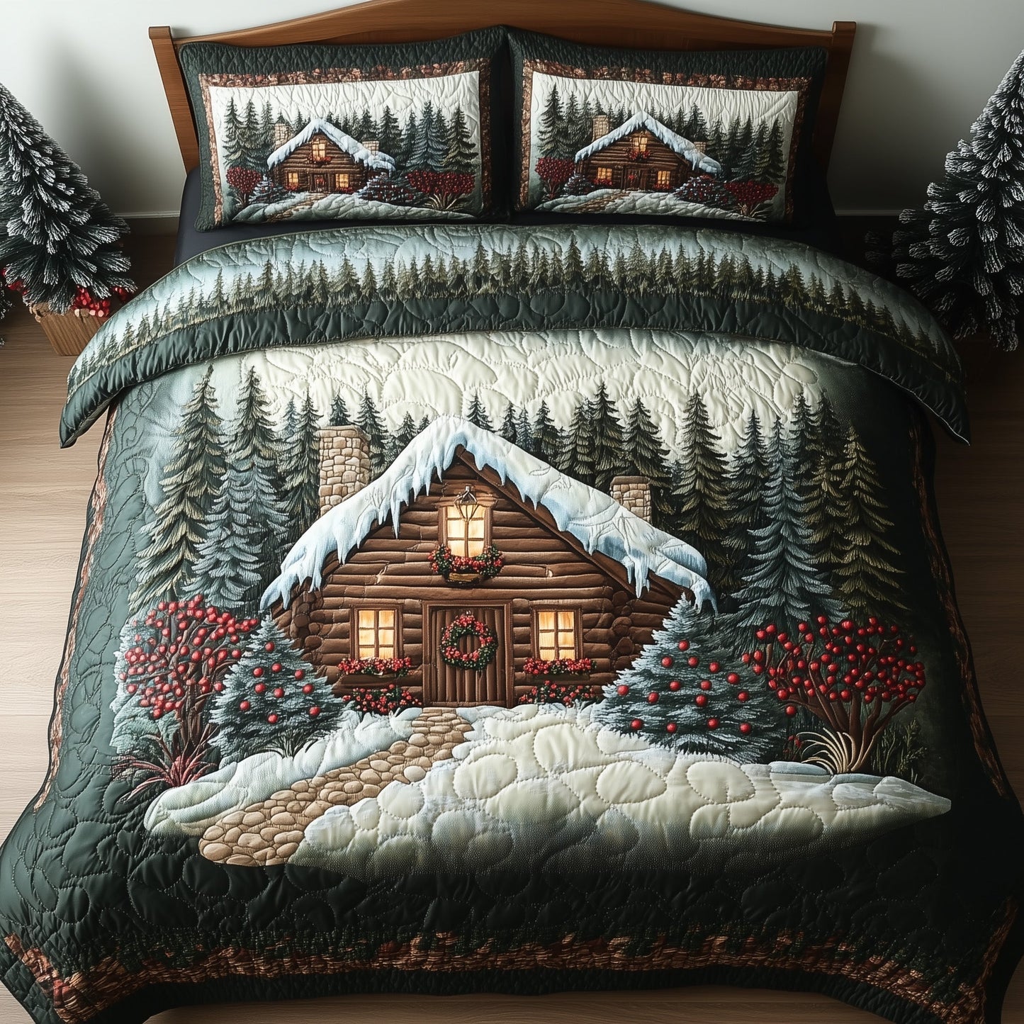 Snow Cabin Duvet Cover Set GFTOHD10805
