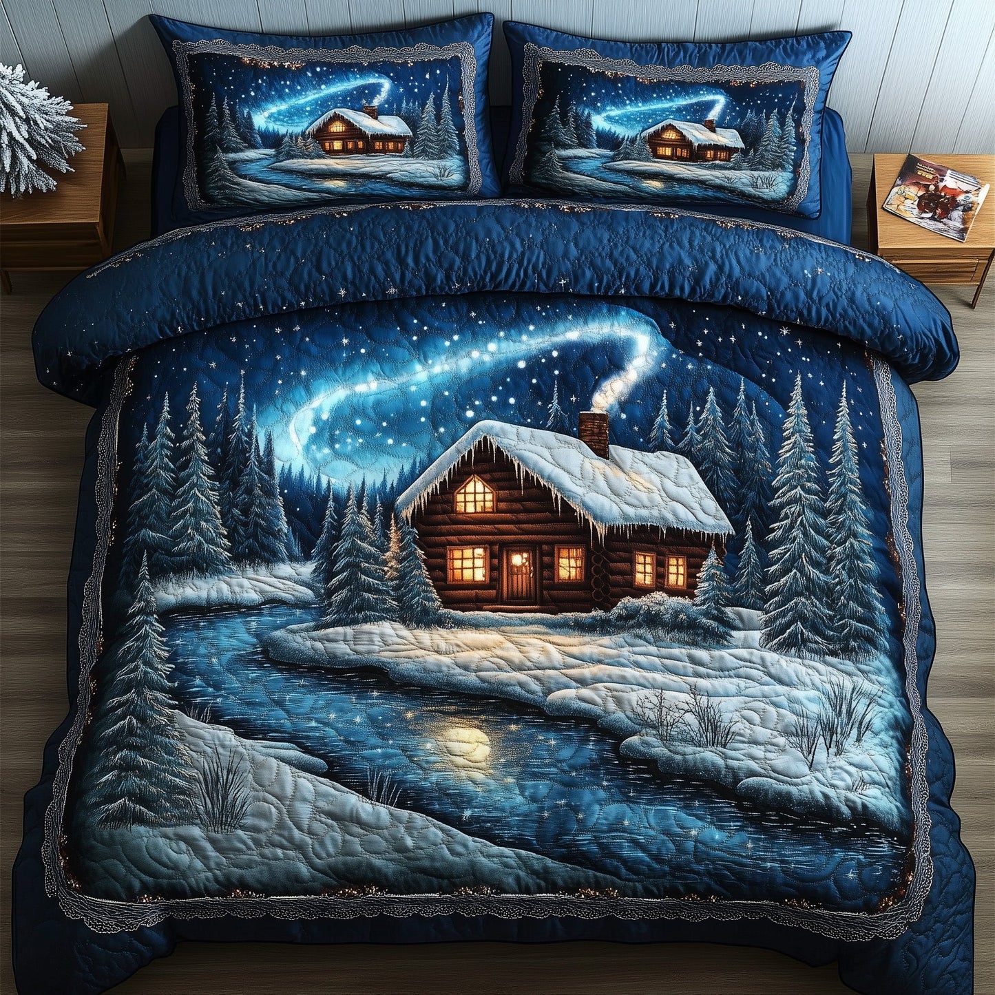 Snow Cabin Duvet Cover Set GFTOHD10808