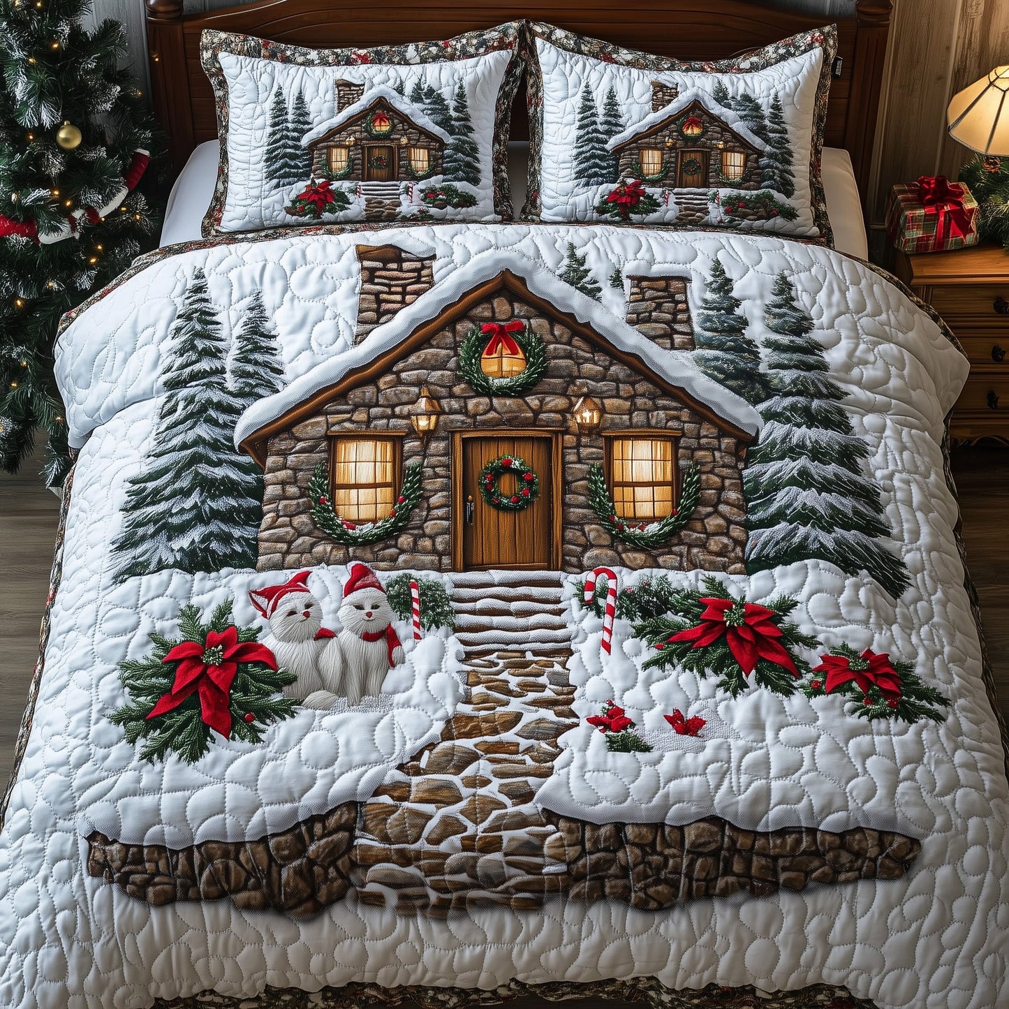 Snow Cabin Duvet Cover Set GFTOHD10810