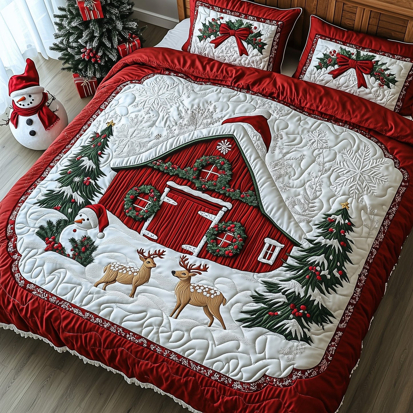 Snow Cabin Duvet Cover Set GFTOHD10811