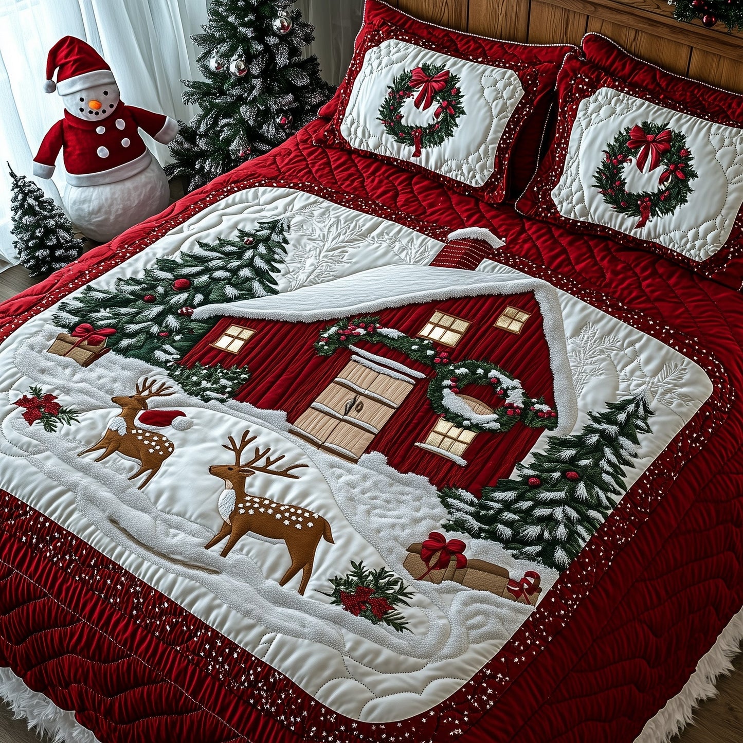 Snow Cabin Duvet Cover Set GFTOHD10812