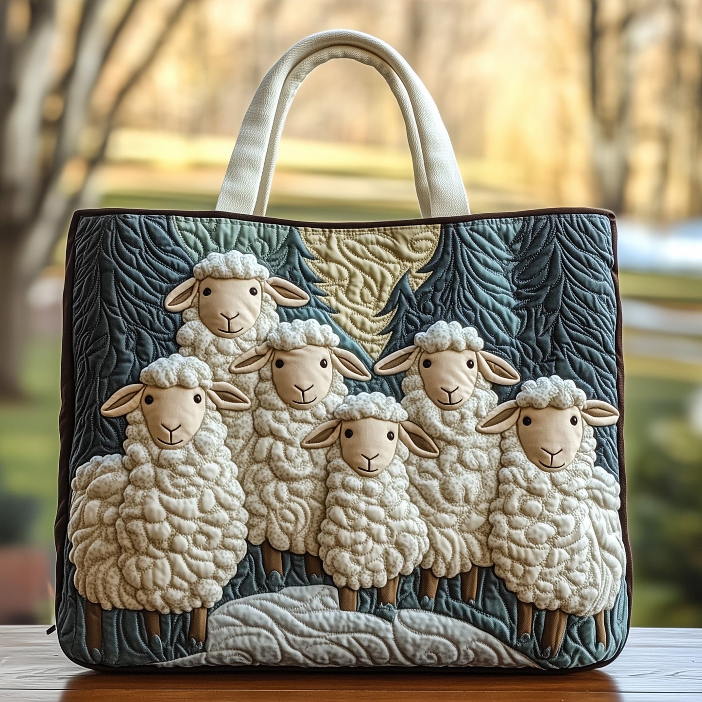 Sheep Heaven Quilted Tote Bag GFTOHD10840