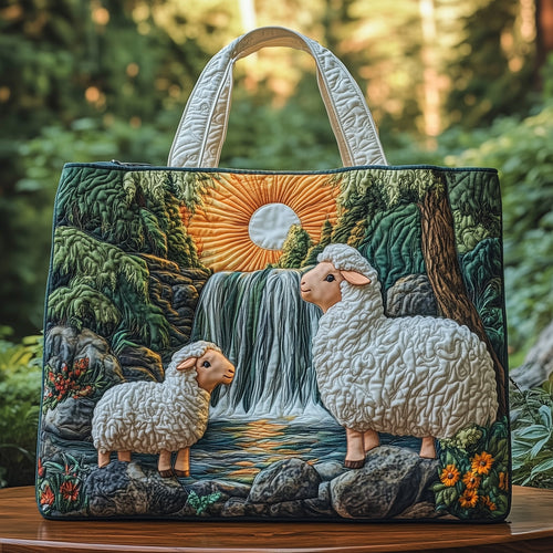 Sheep Heaven Quilted Tote Bag GFTOHD10843