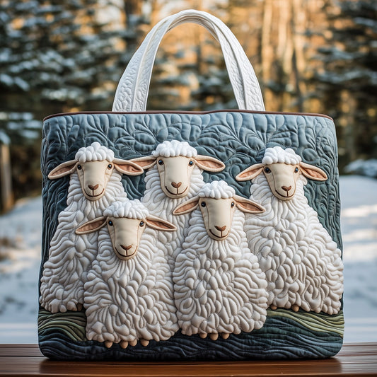 Sheep Heaven Quilted Tote Bag GFTOHD10845