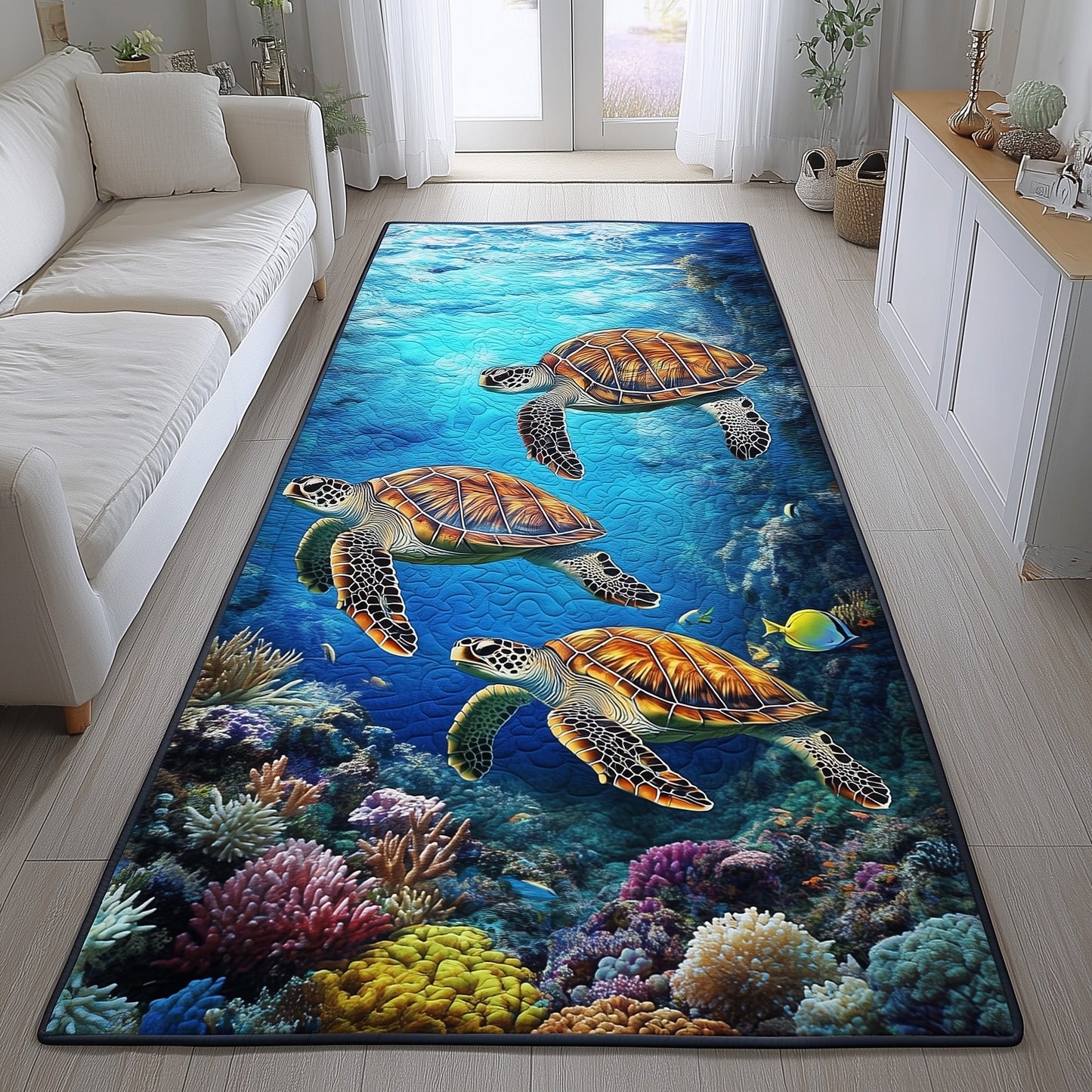 Ocean Turtle Runner Rug GFTOHD10864