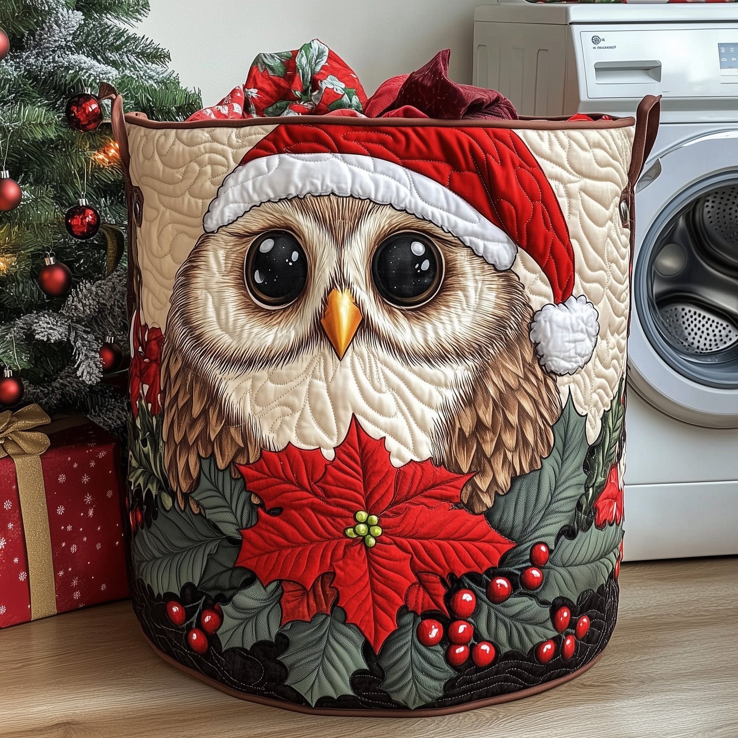 Mystic Owl Quilted Laundry Basket GFTOHD10871