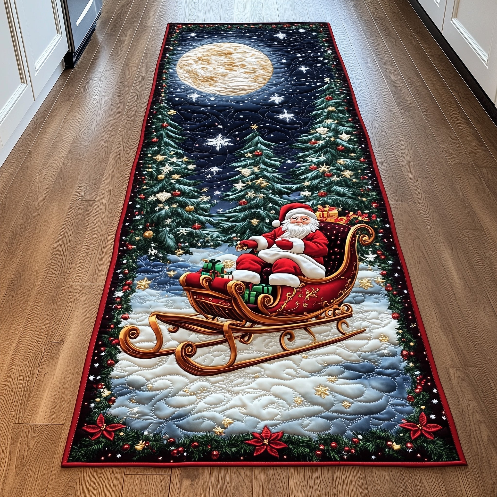 Santa Night Runner Rug GFTOHD10872 – Patchique Store