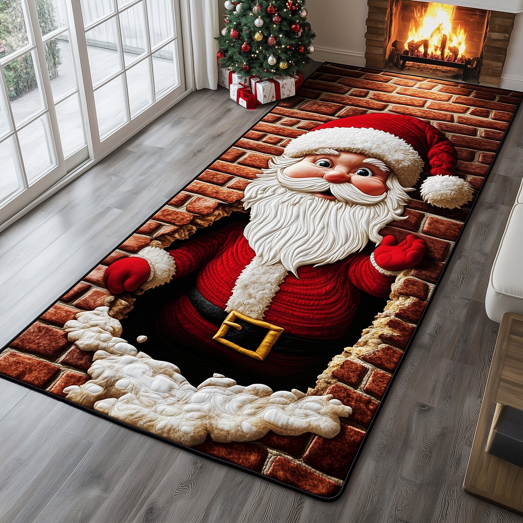 Santa Journey Runner Rug GFTOHD10875 – Patchique Store