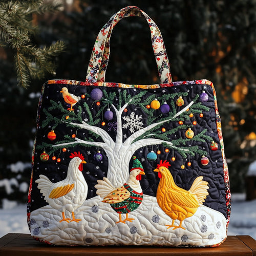 Chicken Heaven Quilted Tote Bag GFTOHD10903