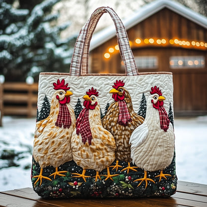 Chicken Heaven Quilted Tote Bag GFTOHD10909