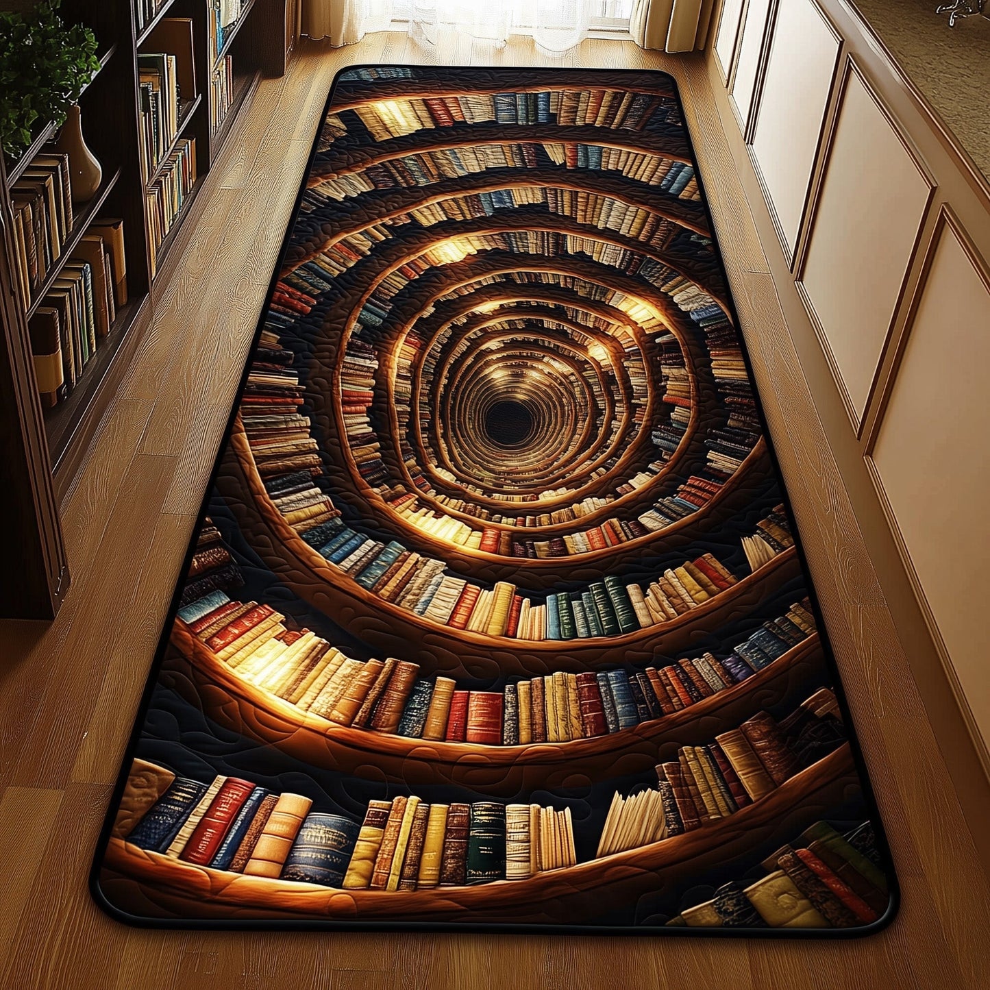 Vintage Bookself Runner Rug GFTOHD10922