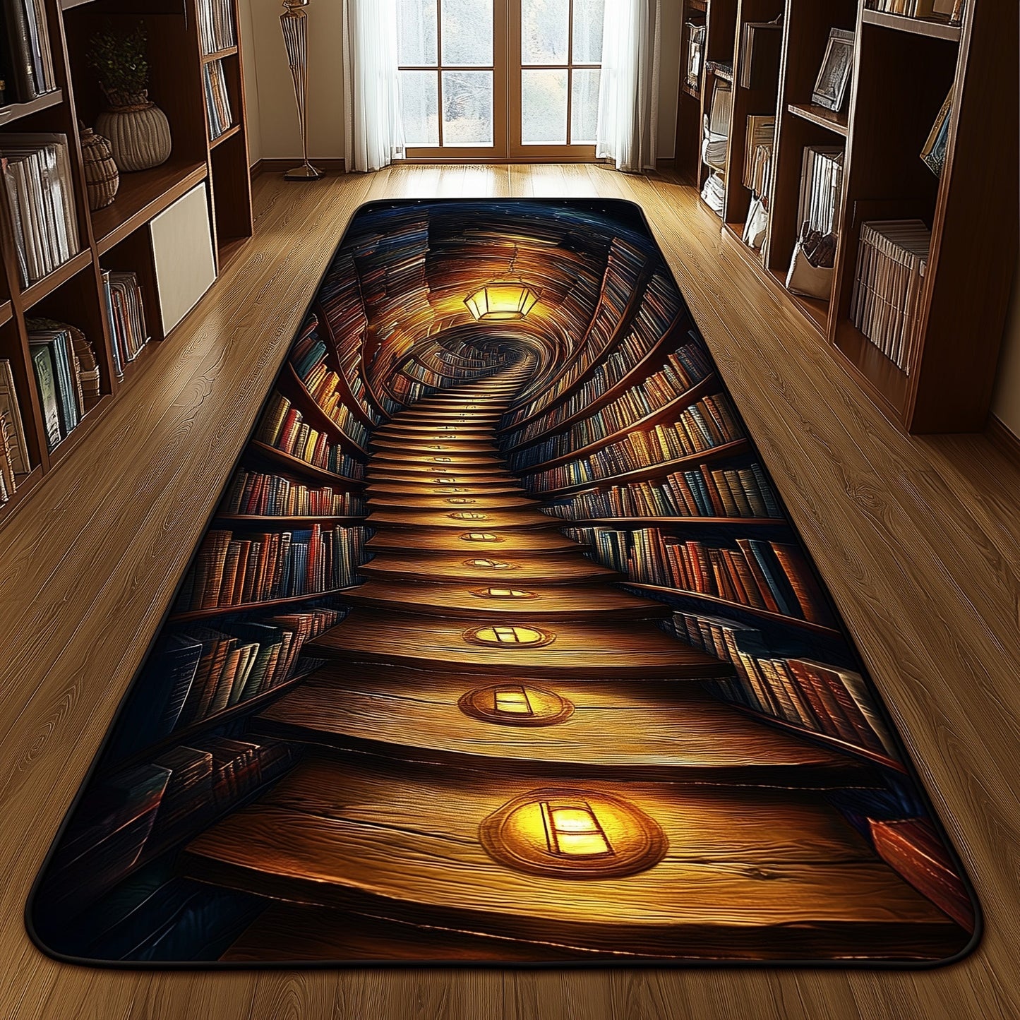 Vintage Bookself Runner Rug GFTOHD10925