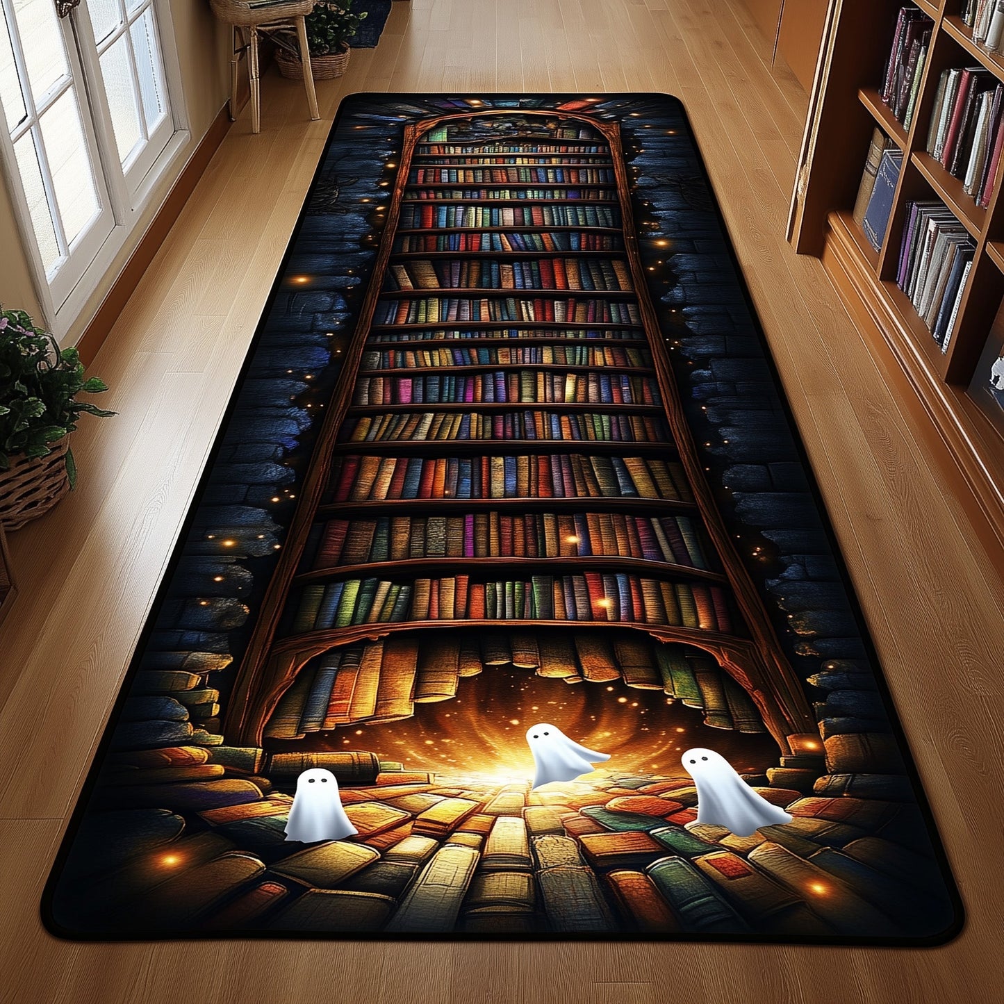 Vintage Bookself Runner Rug GFTOHD10931