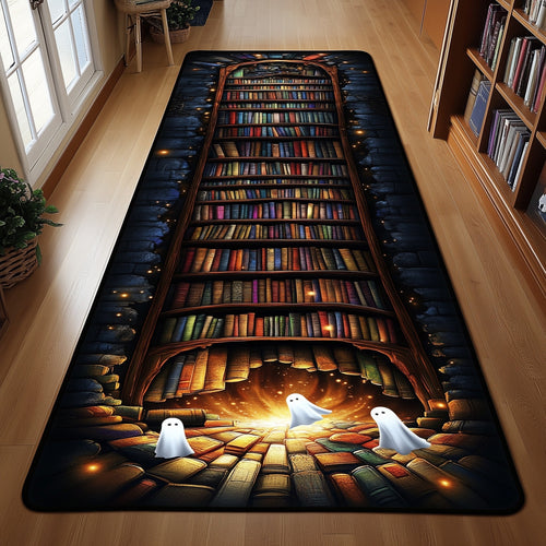 Vintage Bookself Runner Rug GFTOHD10931