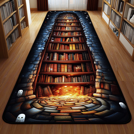 Vintage Bookself Runner Rug GFTOHD10932
