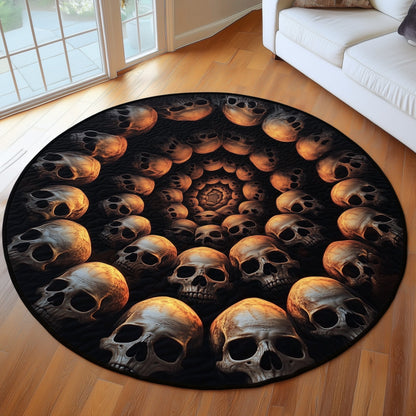Mystic Skull Quilted Round Mat GFTOHD10971
