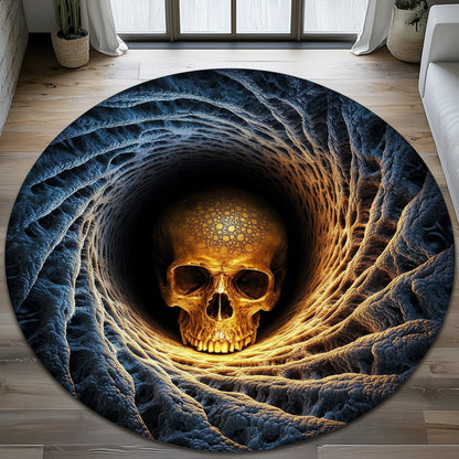 Mystic Skull Quilted Round Mat GFTOHD10974