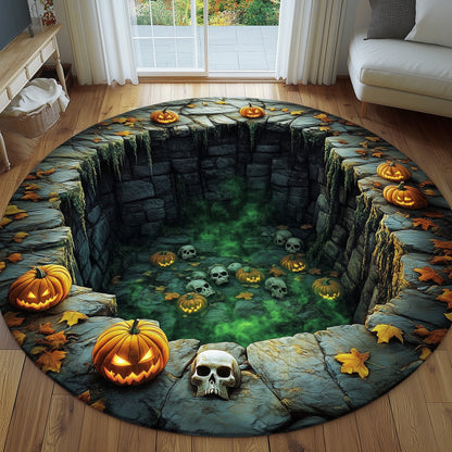 Mystic Skull Quilted Round Mat GFTOHD10976