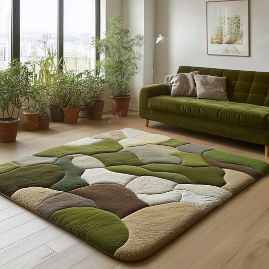 Moss Green Area Rug GFTOHD10982