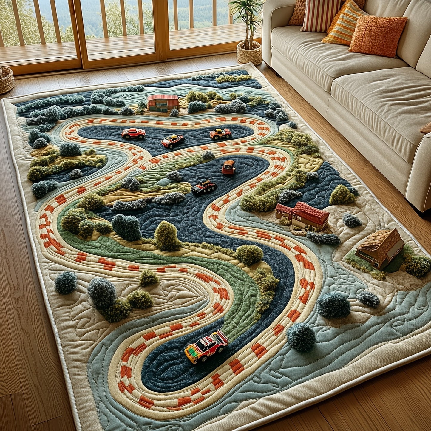 Racetrack Area Rug GFTOHD10983