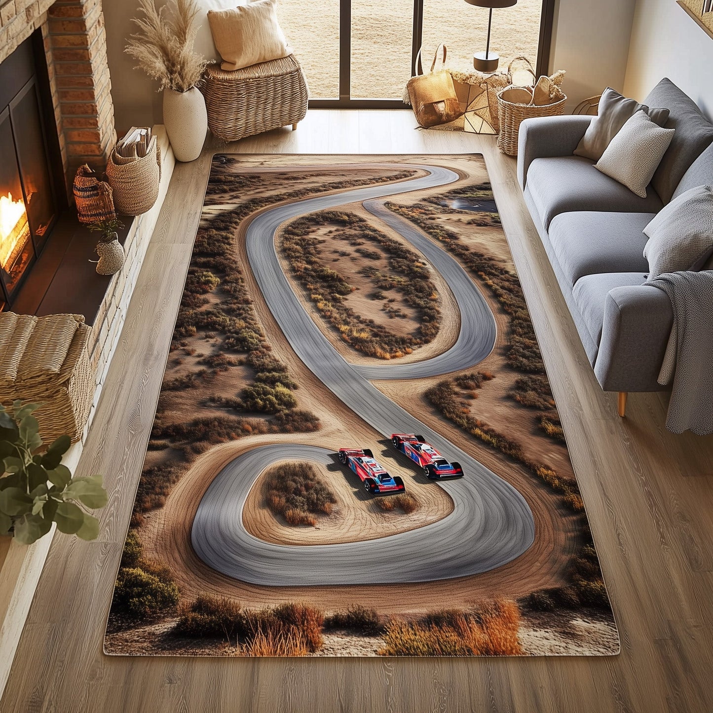 Racetrack Area Rug GFTOHD10992